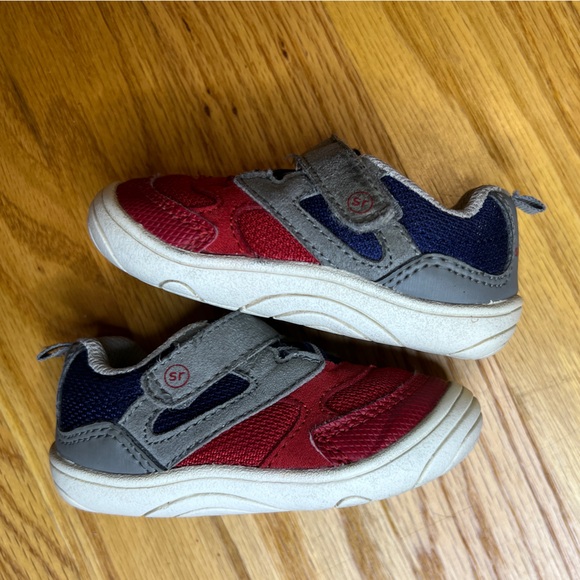 Stride Rite Red and Navy Kids Sneakers - Picture 2 of 5
